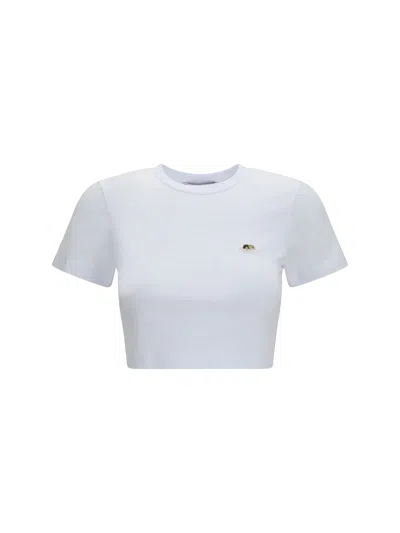 Fiorucci Angels Patch Cropped T-shirt In White