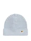 Fiorucci Angels-patch Knitted Beanie Hat In Blue