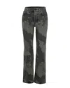 Fiorucci Angels-print Straight-leg Jeans In Gray