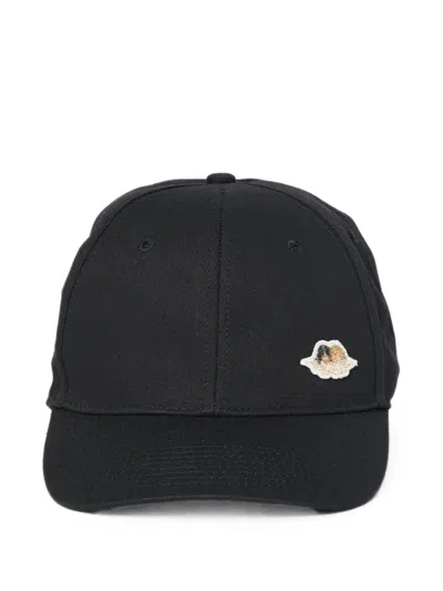 Fiorucci Angels-patch Baseball Cap In Black