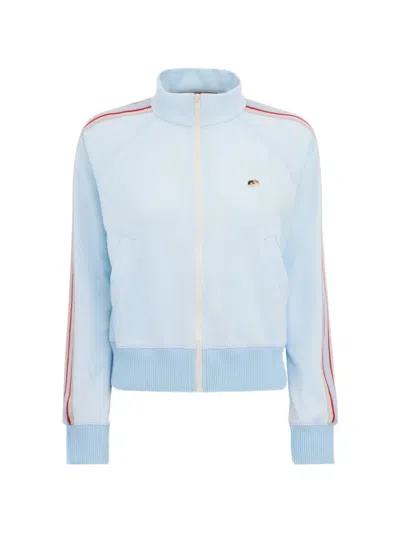Fiorucci Angels Side-stripe Track Sweatshirt In Blue
