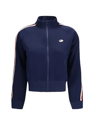 FIORUCCI ANGELS-PATCH ZIP-UP SWEATSHIRT