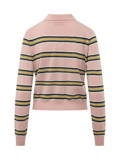 Fiorucci Baby Angel Patch Polo In Baby Pink