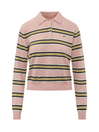Fiorucci Baby Angel Patch Polo In Baby Pink