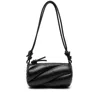 Fiorucci Black Lamb Ovis Aries Aries Shoulder Bag In Black