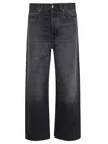 Fiorucci High-waisted Wide-leg Jeans In Black