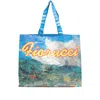 Fiorucci Maxi Portofino Postcard Tote Bag In Blue