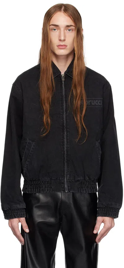 Fiorucci Black Faded Denim Jacket