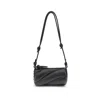 Fiorucci Black Lamb Ovis Aries Aries Shoulder Bag In Black