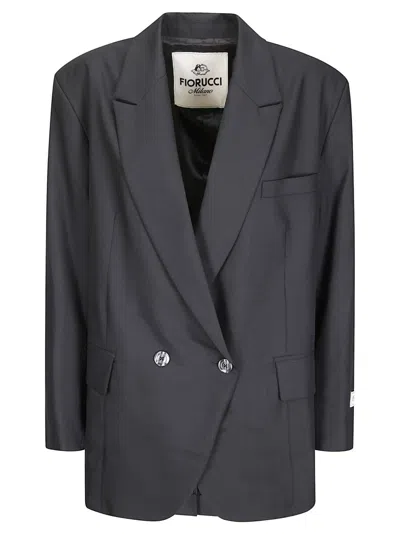 FIORUCCI BLAZER WOMEN'S BLACK DOUBLE BREASTED