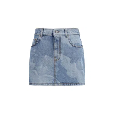 Fiorucci Blue Denim Women's Skirt