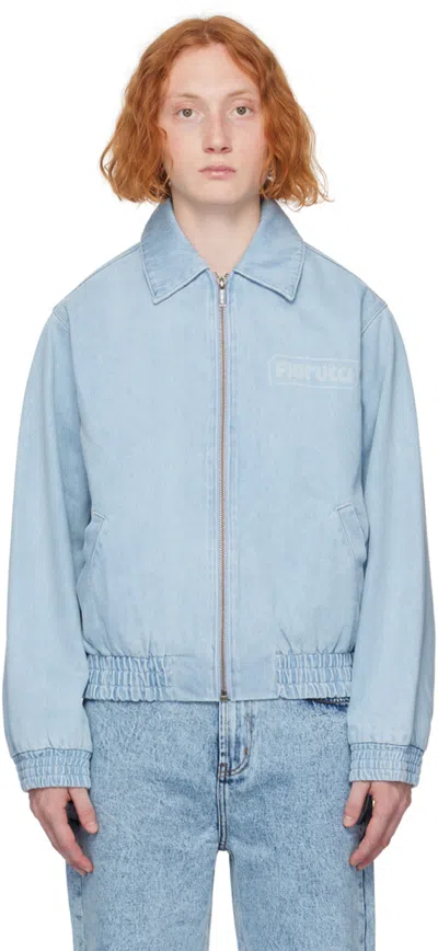 Fiorucci Blue Printed Denim Jacket