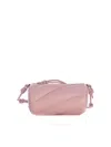 Fiorucci Cylindrical Quilted Micro Mella Bag In Nude & Neutrals