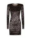Fiorucci Mini Dress With Long Sleeves In Brown