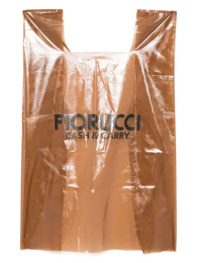 Fiorucci Cash And Carry Mini Dress In Brown