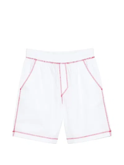 Fiorucci Contrast-stitch Shorts In White