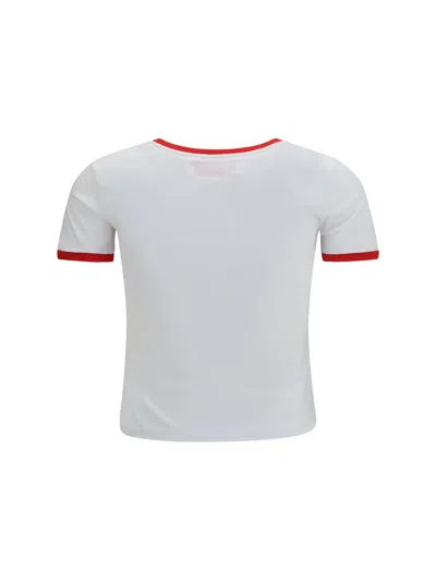 Fiorucci Cotton With Star Logo Print T-shirt In White