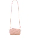 Fiorucci Cylindrical Quilted Micro Mella Bag In Pink