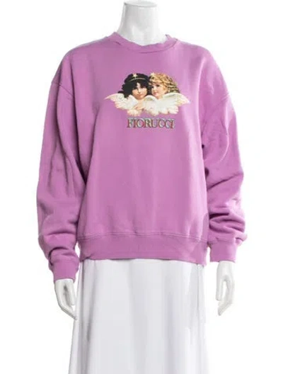 Pre-owned Fiorucci Crew Neck Sweater In Purple