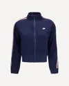 Fiorucci Cropped With Angels Patch Sweatshirt In Blue