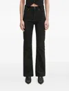 Fiorucci Crystal-embellished Flared Jeans In Black
