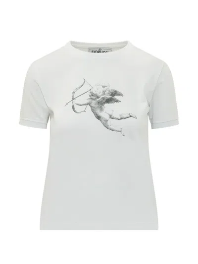 Fiorucci Angel Print T-shirt In White