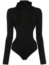 Fiorucci Cut-out Bodysuit In Black