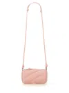 Fiorucci Cylindrical Quilted Micro Mella Bag In Pink