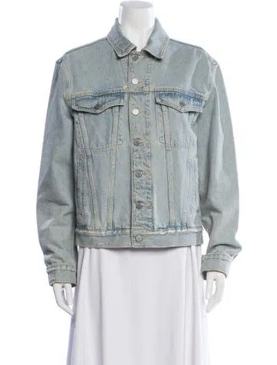 Pre-owned Fiorucci Denim Jacket In Green