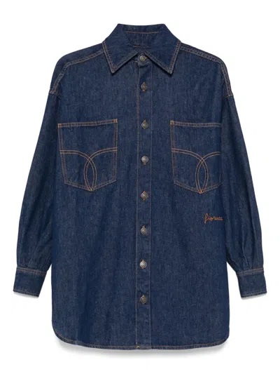 Fiorucci Long Sleeve Shirt In Blue