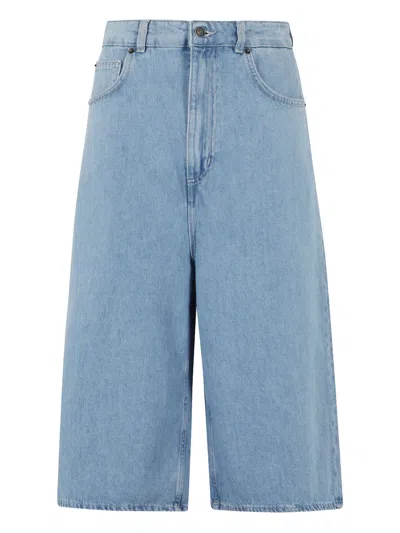 Fiorucci Denim Shorts In Blue
