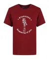 Fiorucci Dreaming Of You Regular Fit T-shirt In Burgundy