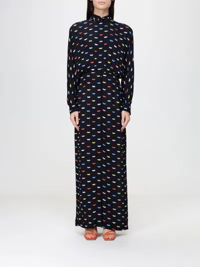 Fiorucci Dress Woman Color Black In Blue