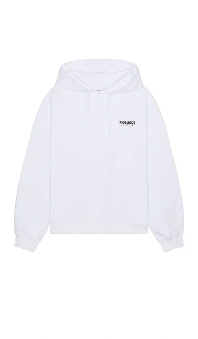 Fiorucci Drip Logo Hoodie In 白色