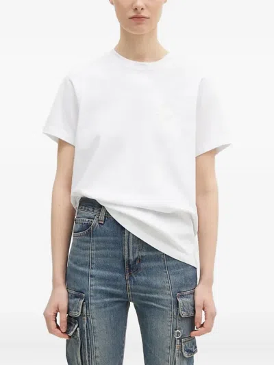 Fiorucci Embossed Logo T-shirt In White