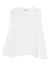 Fiorucci Embroidered Mesh Sweater In White