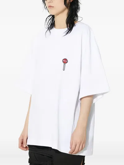 Fiorucci Lollipop Graphic Print Relaxed Fit T Shirt In White