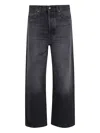 Fiorucci High-waisted Wide-leg Jeans In Black