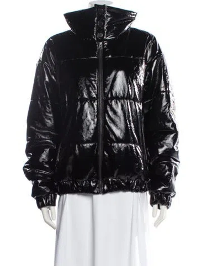 Pre-owned Fiorucci Faux Fur Jacket In Black