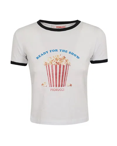 Fiorucci Feminine Cotton Mini T-shirt In White