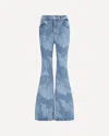 Fiorucci Flare Skinny Angel-print Jeans In Blue