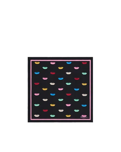 Fiorucci Foulard Multicolor Lips In Black
