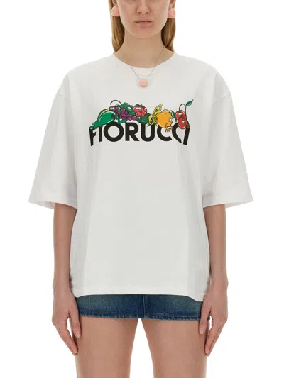 Fiorucci Fruit Print T-shirt In White