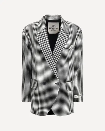 Fiorucci Gingham Blazer In Multi