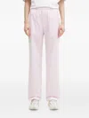 Fiorucci Gingham-check Trousers In Pink