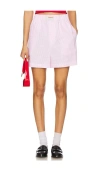 Fiorucci Gingham Logo Shorts In Multi
