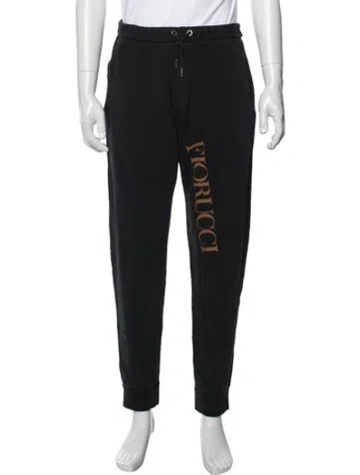 Pre-owned Fiorucci Graphic Print Lounge Bottoms In Black