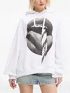 Fiorucci Graphic-printed Cotton Hoodie In White