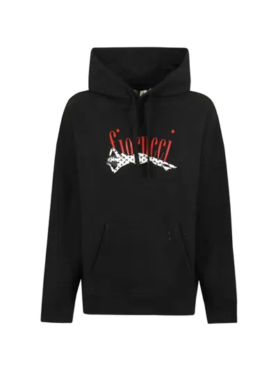 Fiorucci Graphic-print Hoodie In Black