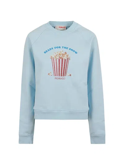 Fiorucci Graphic-print Sweatshirt In Blue